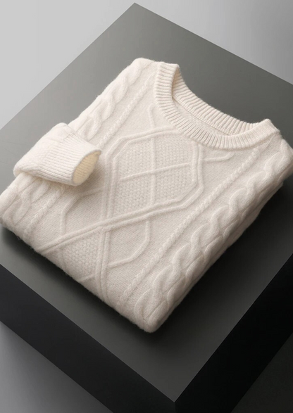 Pure Extra-Fine Merino Wool Wintertime Crewneck | Roccella