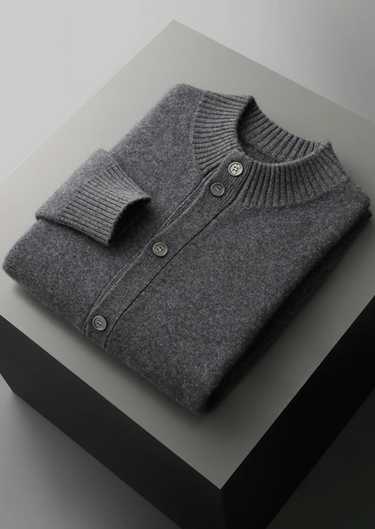 Premium Cashmere Button Cardigan | Roccella