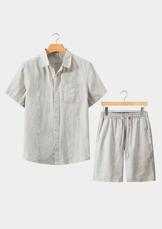 Dolcevita Shortsleeve Summer Set - Beige | Roccella