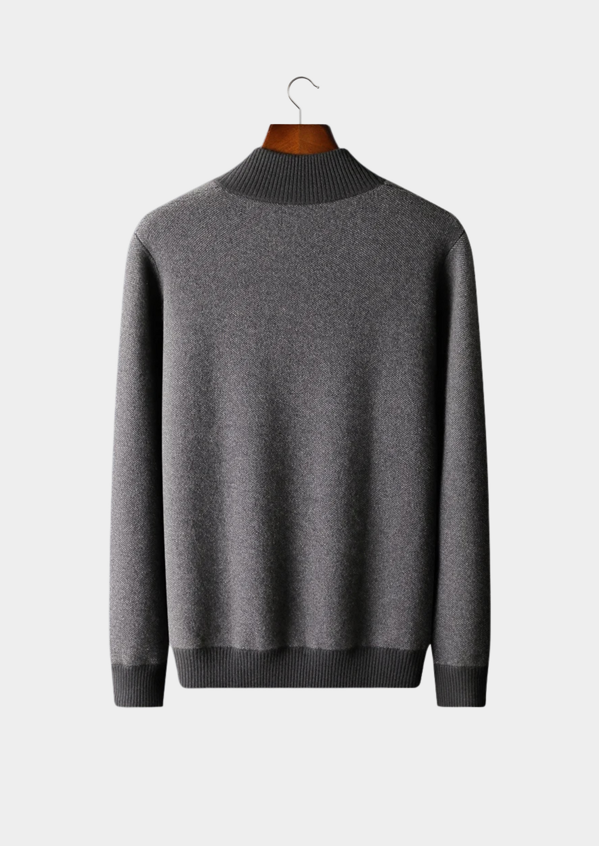 Premium Cashmere Jacquard Zip Cardigan | Roccella