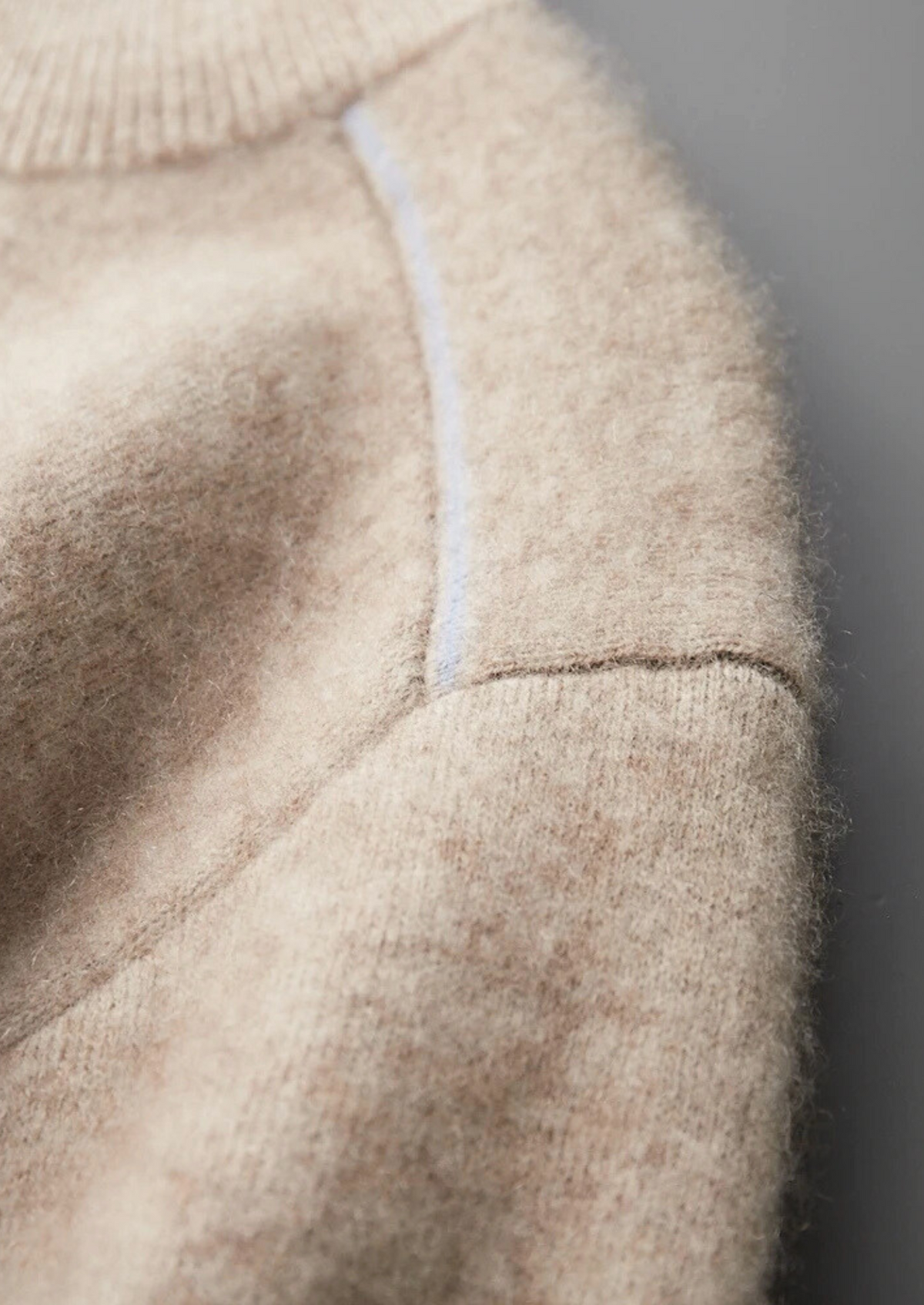 Premium Cashmere Two Tone Zip Cardigan | Roccella