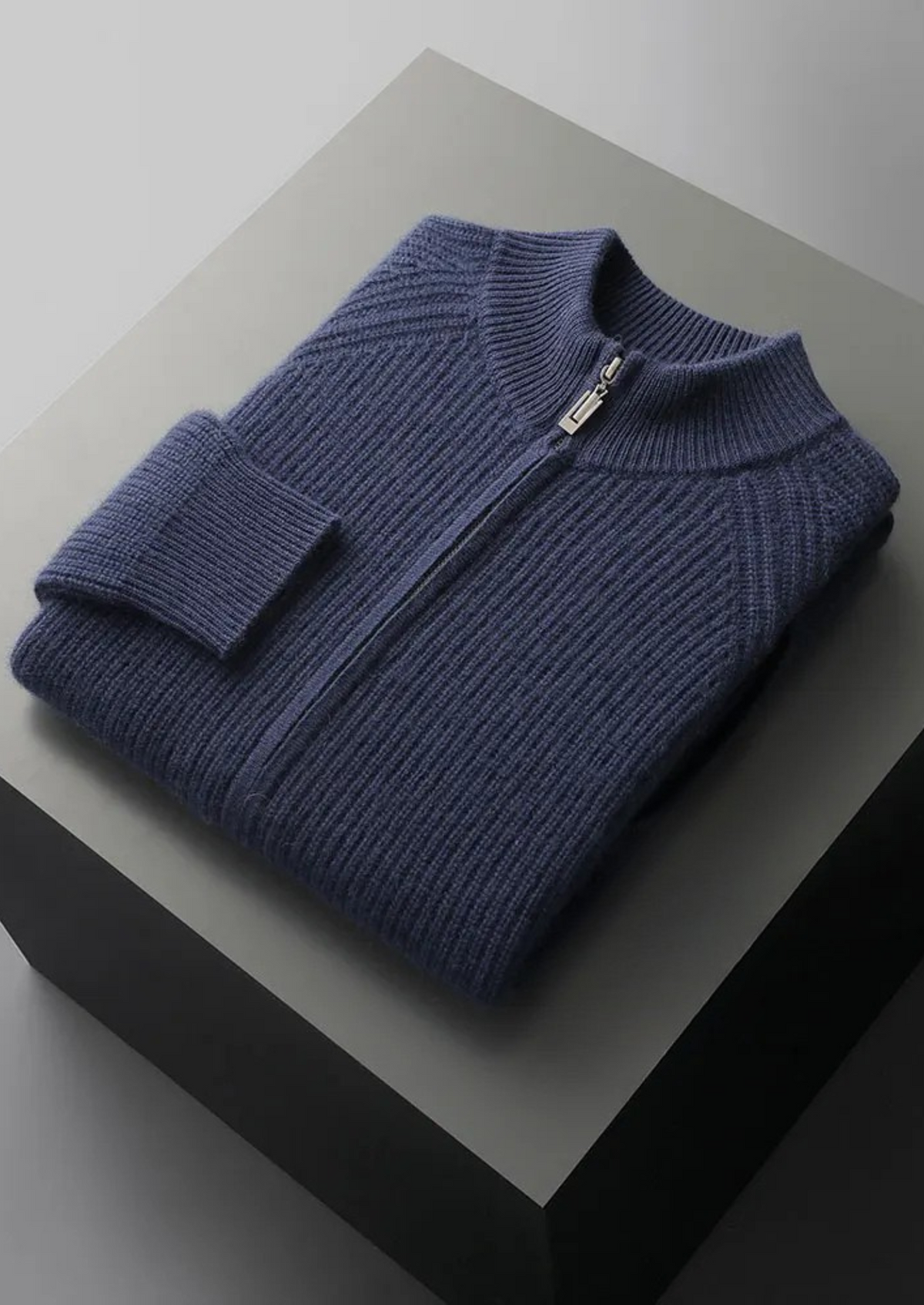 Premium Cashmere Ribbed Cardigan | Roccella