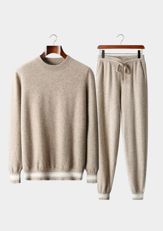 Premium Cashmere Sand Vienna Leisure Set | Roccella