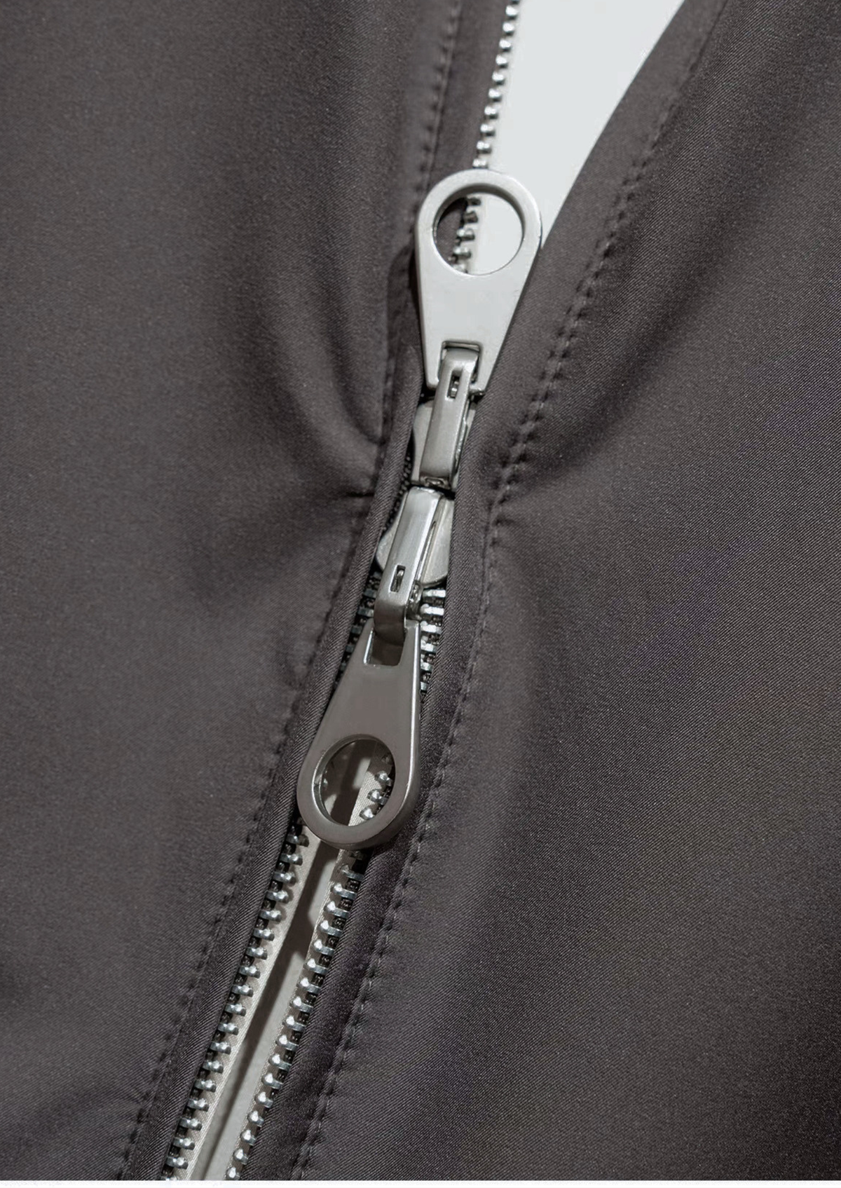 Fog Gray Technical Windbreaker Jacket | Roccella