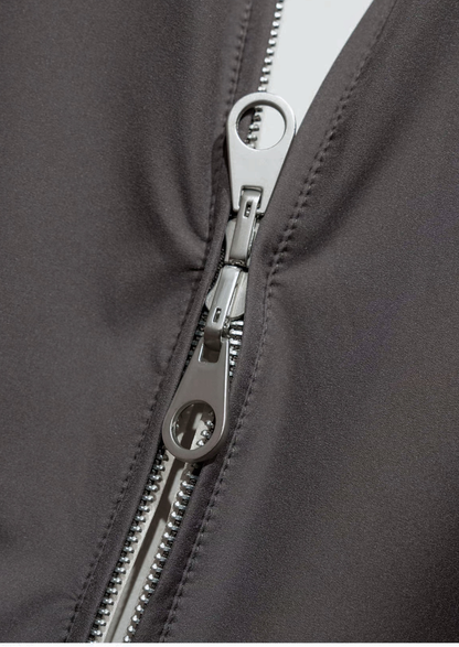 Fog Gray Technical Windbreaker Jacket | Roccella