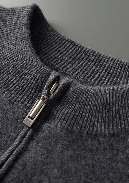 Pure Extra-Fine Merino Wool Striped Cardigan | Roccella