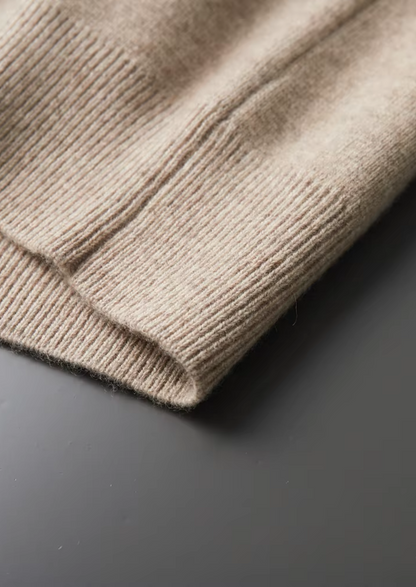 Pure Extra-Fine Merino Wool Zip Polo Cardigan | Roccella