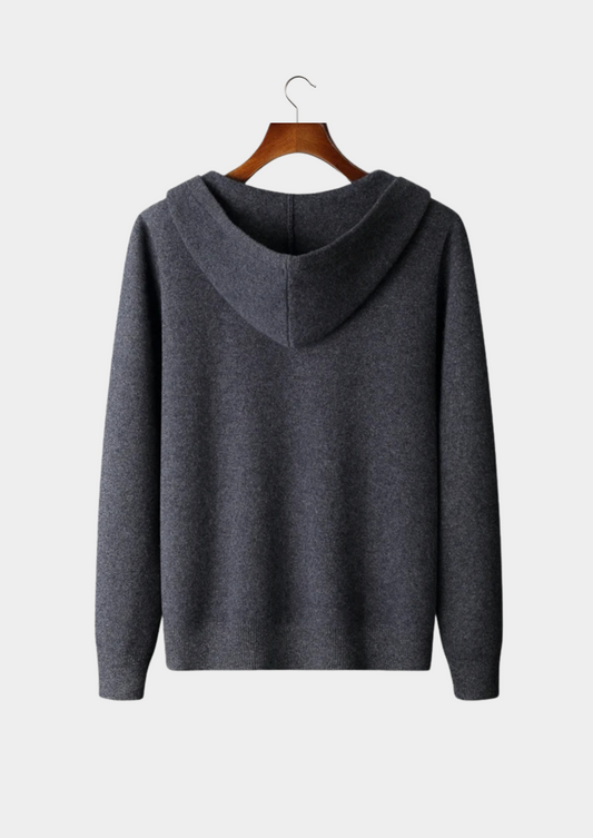 Premium Cashmere Zipper Hoodie | Roccella