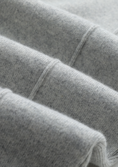 Pure Extra-Fine Merino Wool Light Gray Luzzo Set | Roccella
