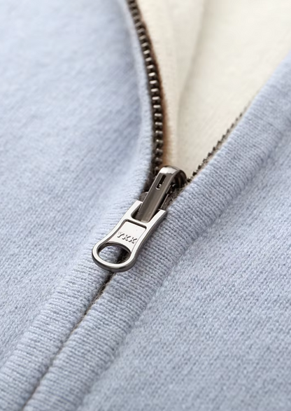 Pure Extra-Fine Merino Wool Zip Cardigan | Roccella