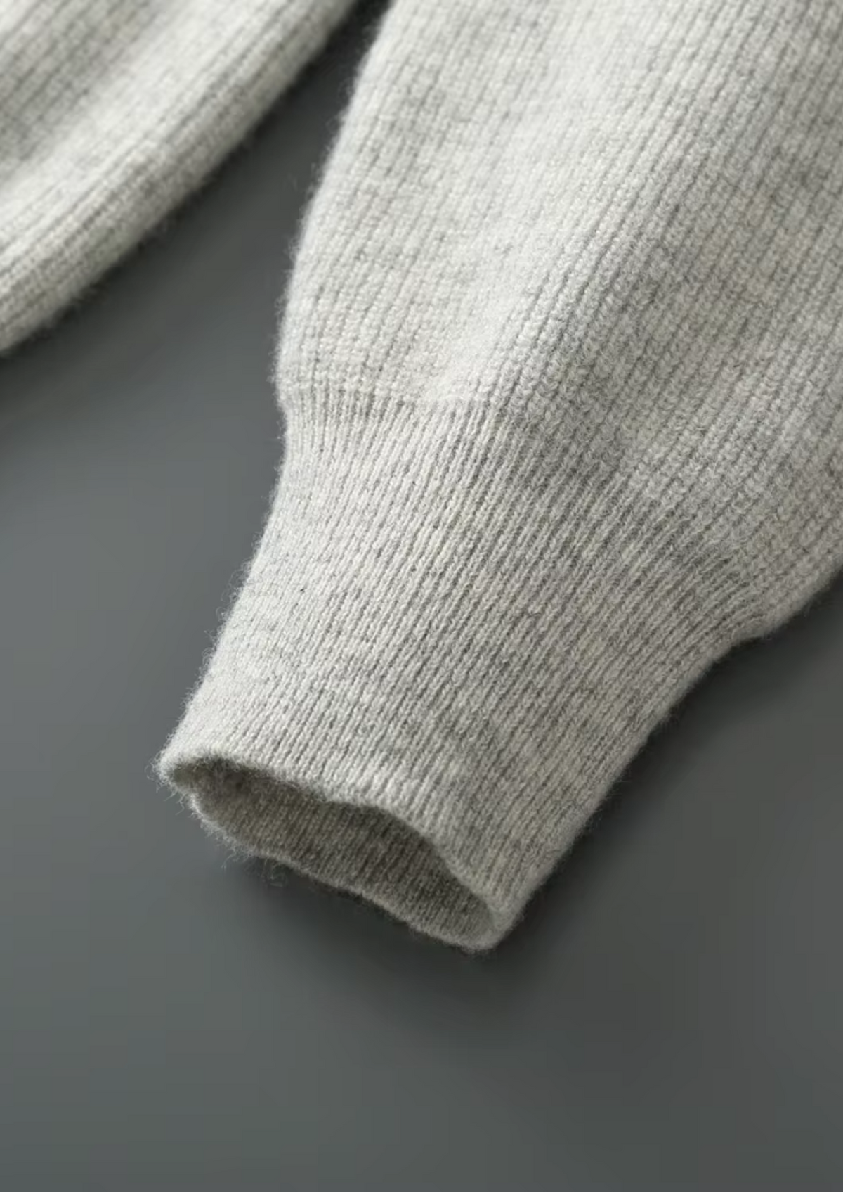 Pure Extra-Fine Merino Wool Ribbed Zip Hoodie | Roccella