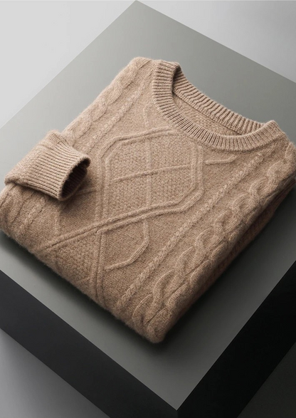 Pure Extra-Fine Merino Wool Wintertime Crewneck | Roccella