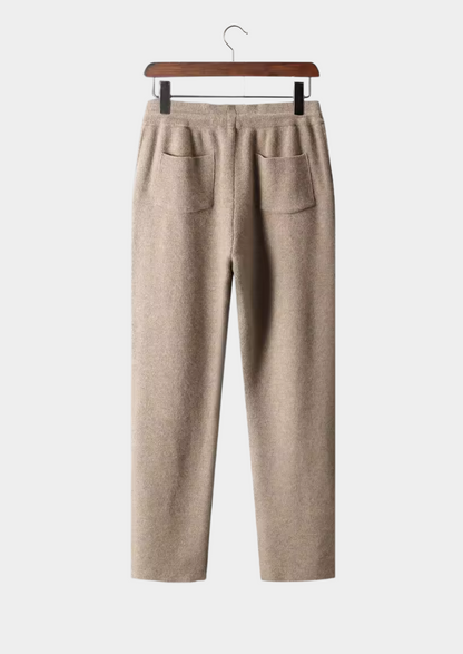 Merino Wool Leisure Trousers, Camel