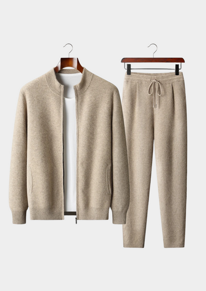 Premium Cashmere Sand Denis Leisure Set | Roccella