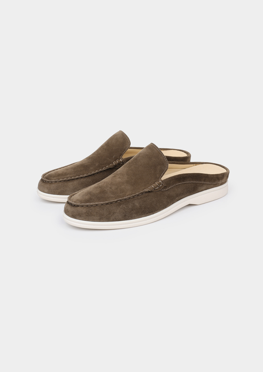 Olive Marina Suede Slipper | Roccella