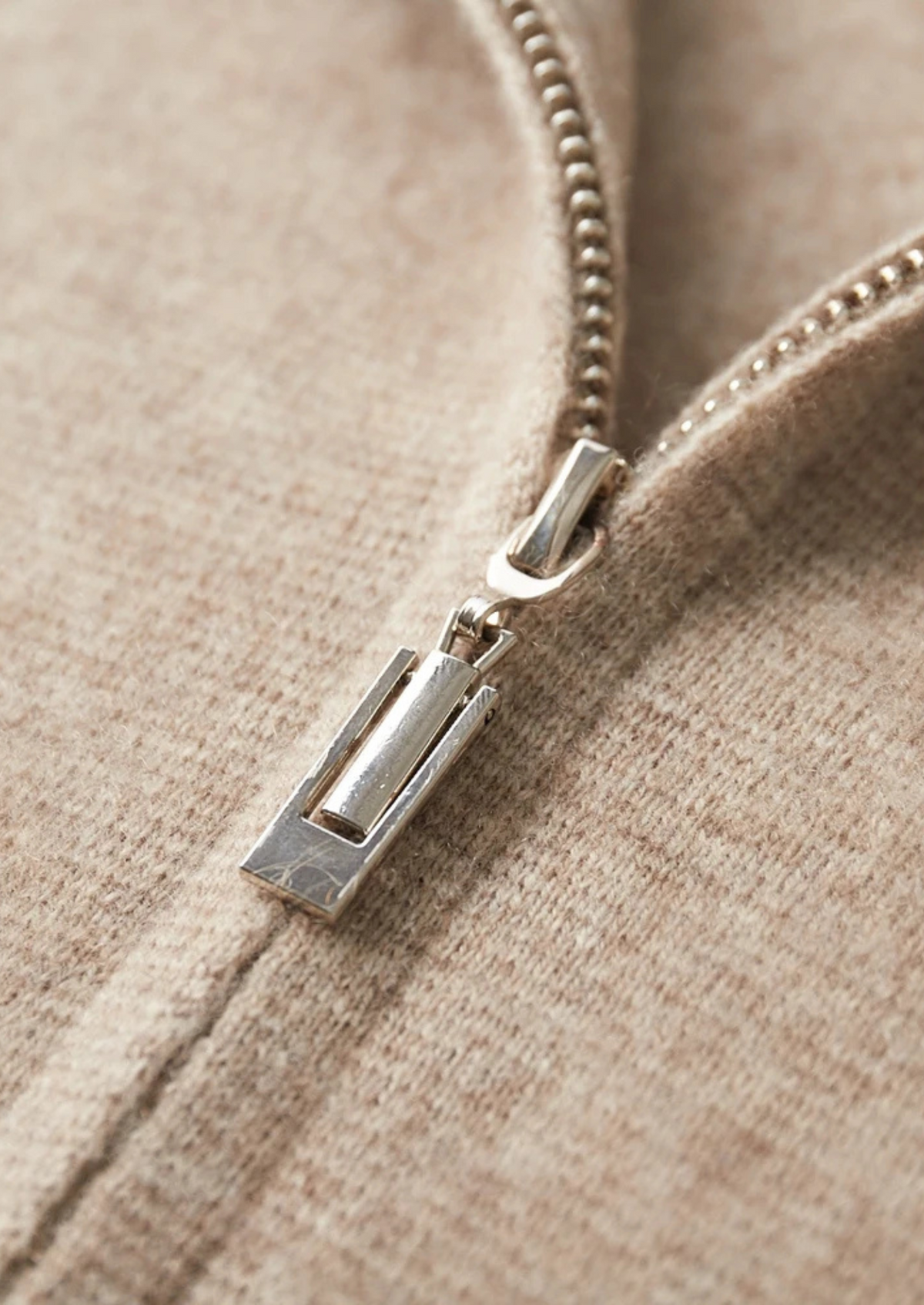 Premium Cashmere Zipper Cardigan | Roccella