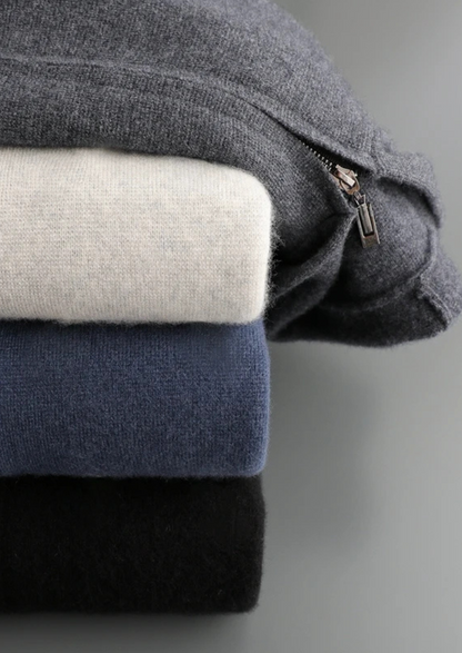 Premium Cashmere Zipper Hoodie