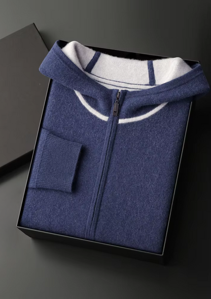 Premium Cashmere Navy Blue Milano Leisure Set | Roccella