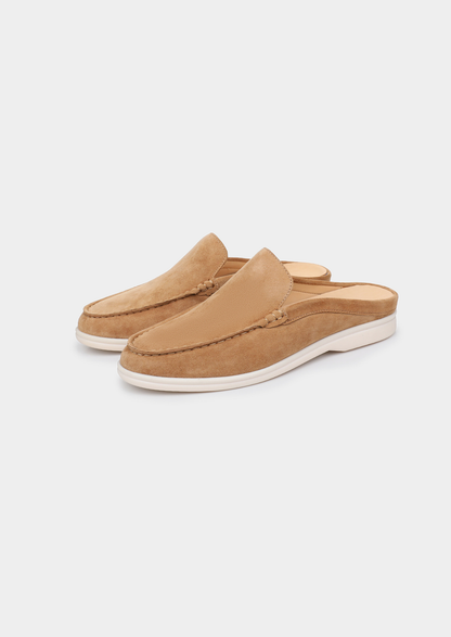 Caramel Marina Suede Slipper | Roccella