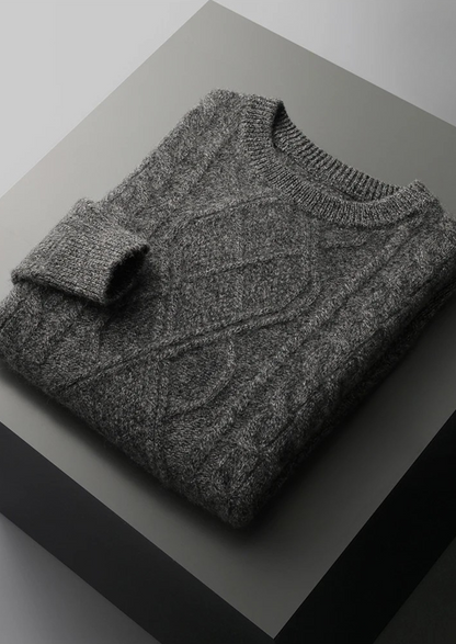Pure Extra-Fine Merino Wool Wintertime Crewneck | Roccella