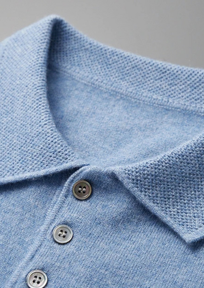 Premium Cashmere Classic Polo Shirt | Roccella