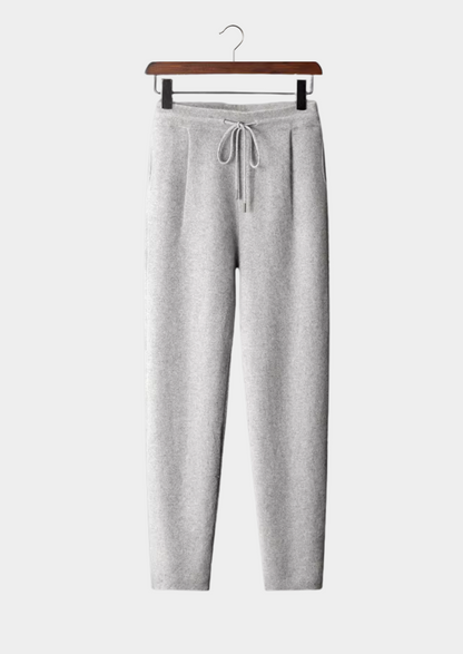 Premium Cashmere Pleated Trousers | Roccella