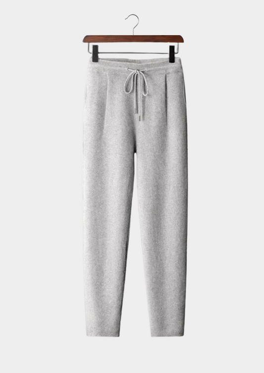 Premium Cashmere Pleated Trousers | Roccella