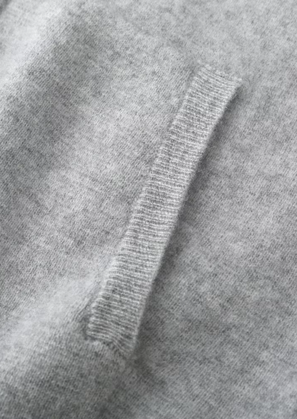 Pure Extra-Fine Merino Wool Zipper Hoodie | Roccella