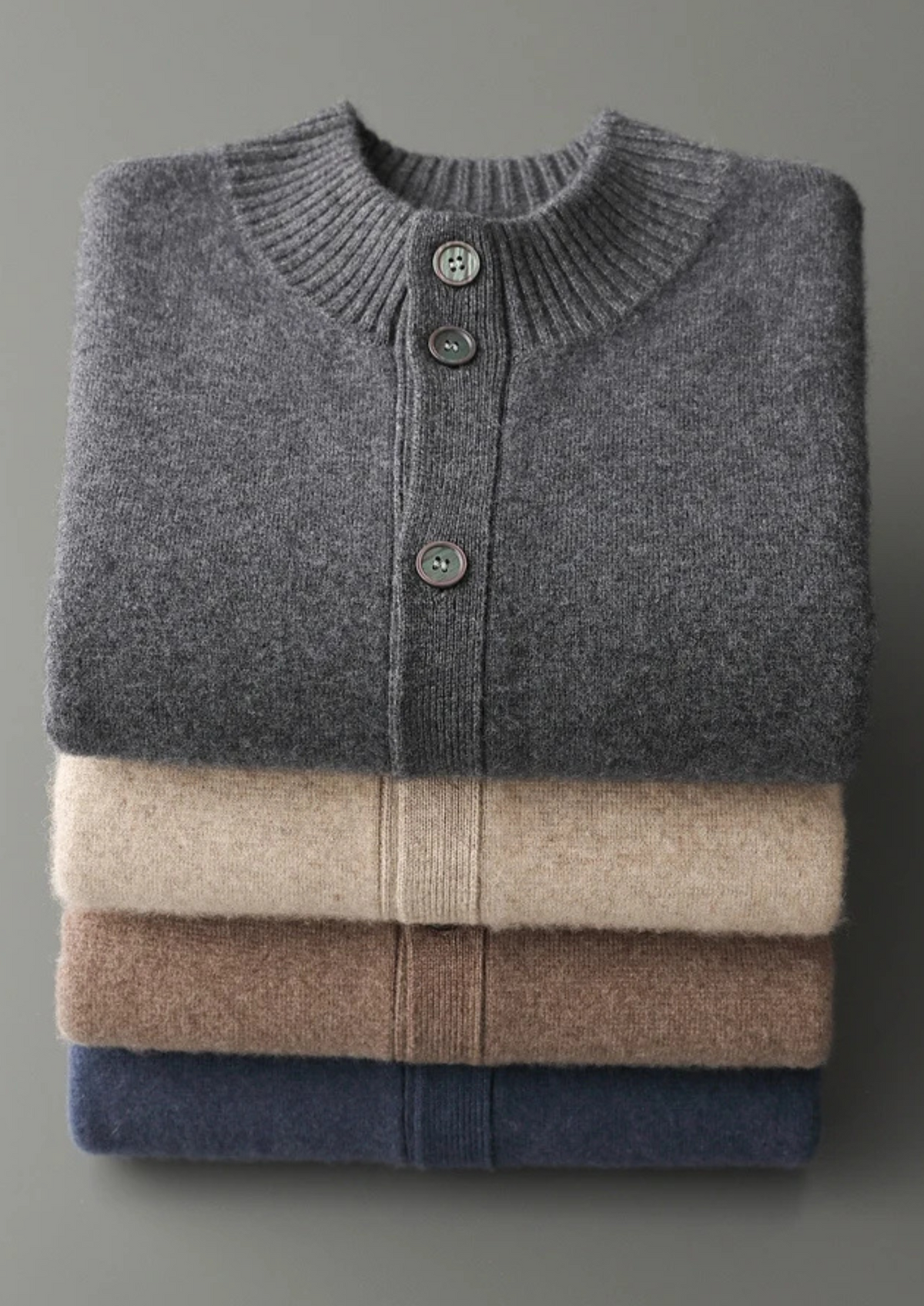 Premium Cashmere Button Cardigan | Roccella