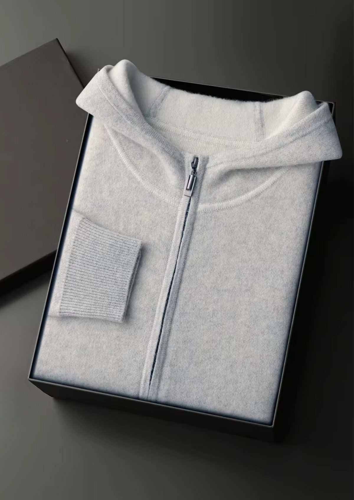 Premium Cashmere Light Gray Milano Leisure Set | Roccella