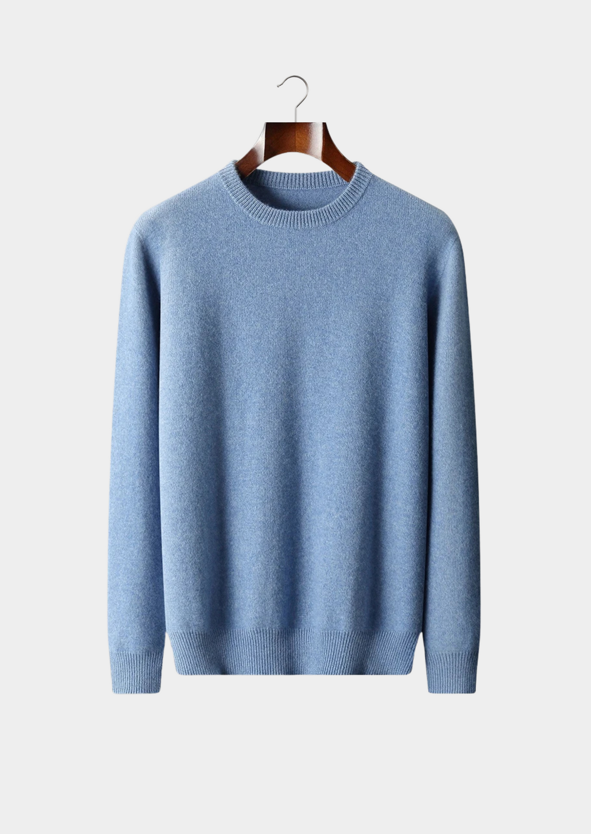 Pure Extra-Fine Merino Wool Classic Crewneck | Roccella