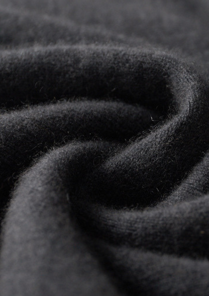 Pure Cashmere Dark Gray Dual Zip Cardigan | Roccella