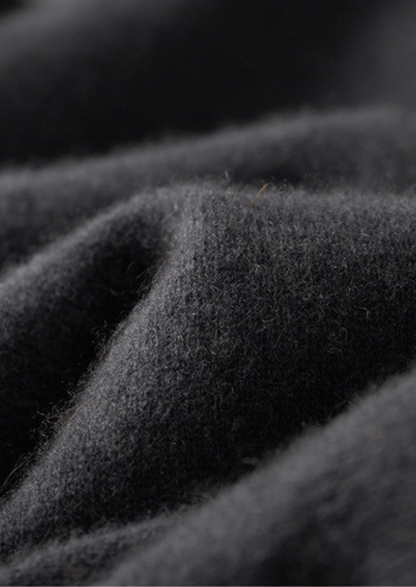 Pure Cashmere Dark Gray Dual Zip Cardigan | Roccella