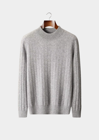 Pure Extra-Fine Merino Wool Textured Mockneck | Roccella