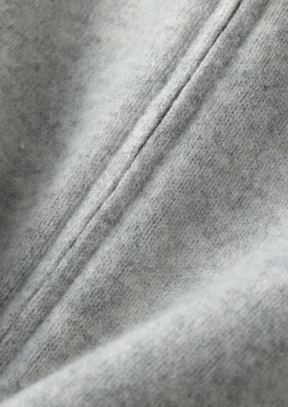 Pure Extra-Fine Merino Wool Light Gray Luzzo Set | Roccella