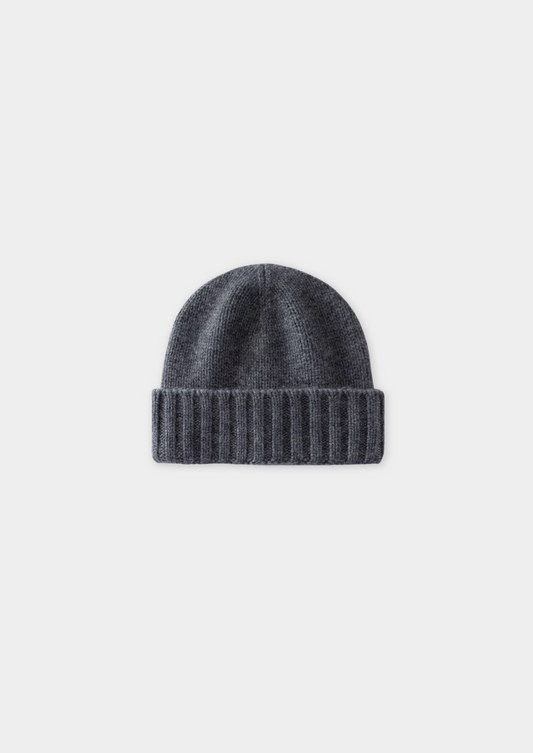 Dark Gray Cashmere Wintertime Beanie | Roccella