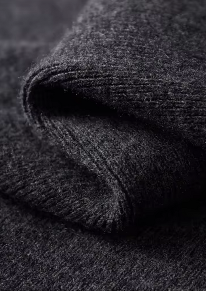 Pure Extra-Fine Merino Wool Ribbed Polo Cardigan | Roccella