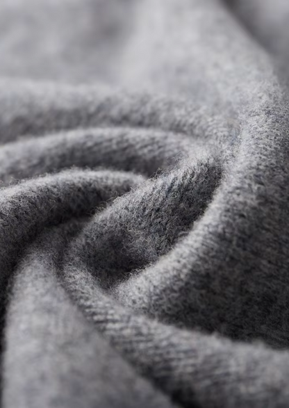 Pure Extra-Fine Merino Wool Two-Tone Zip Cardigan | Roccella