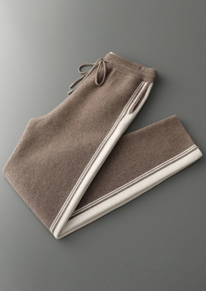 Pure Extra-Fine Merino Wool Dark Mocha Damien Set | Roccella