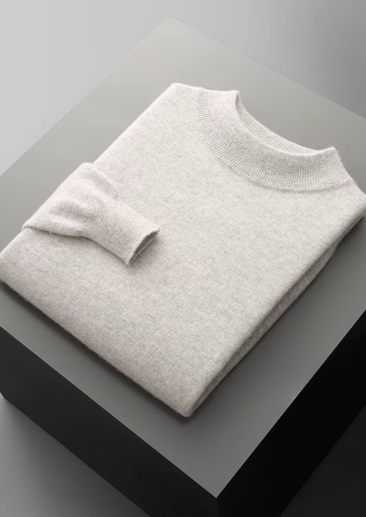 Pure Extra-Fine Merino Wool Classic Mockneck | Roccella