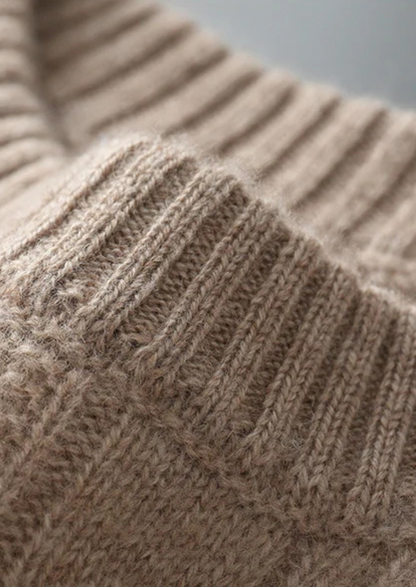 Pure Extra-Fine Merino Wool Cable Crewneck | Roccella