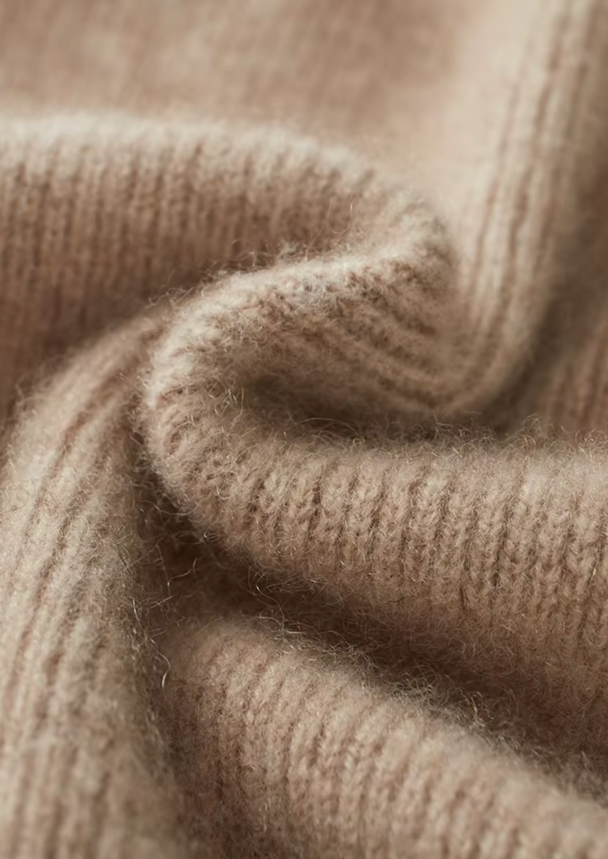 Merino Ribbed Zip Cardigan, Grey & Olive