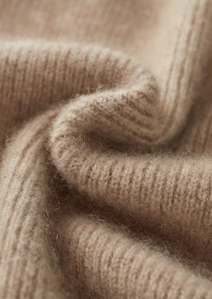 Merino Ribbed Zip Cardigan, Grey & Olive