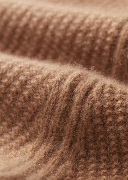 Pure Cashmere Mustard Ribbed Zip Cardigan | Roccella