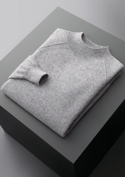 Pure Extra-Fine Merino Wool Raglan Mockneck | Roccella