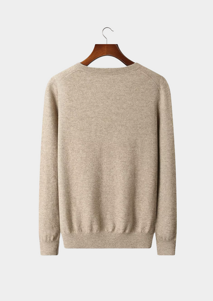 Pure Extra-Fine Merino Wool Classic V-Neck Sweater | Roccella