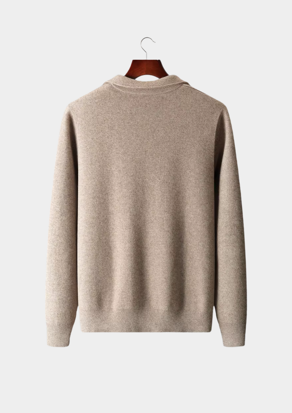 Pure Extra-Fine Merino Wool Zip Polo Cardigan | Roccella