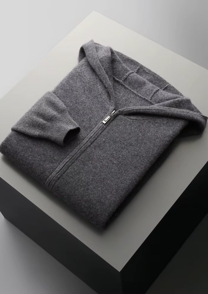 Pure Extra-Fine Merino Wool Dark Gray Arvo Set | Roccella