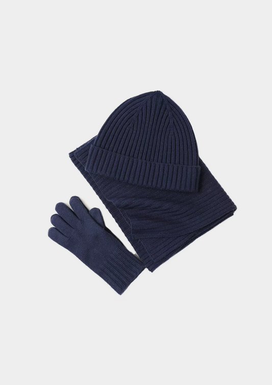 Pure Extra-Fine Merino Wool Wintertime Essentials - Navy Blue | Roccella