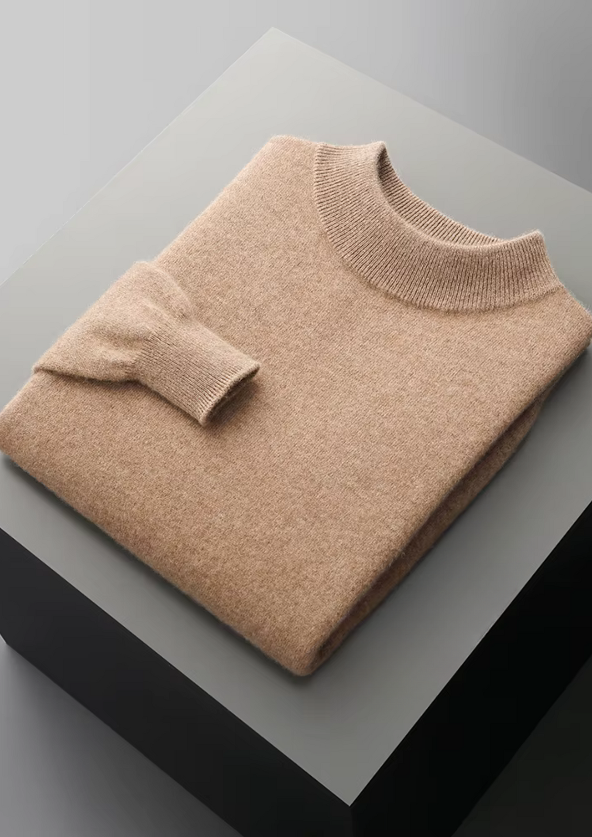Pure Extra-Fine Merino Wool Classic Mockneck | Roccella